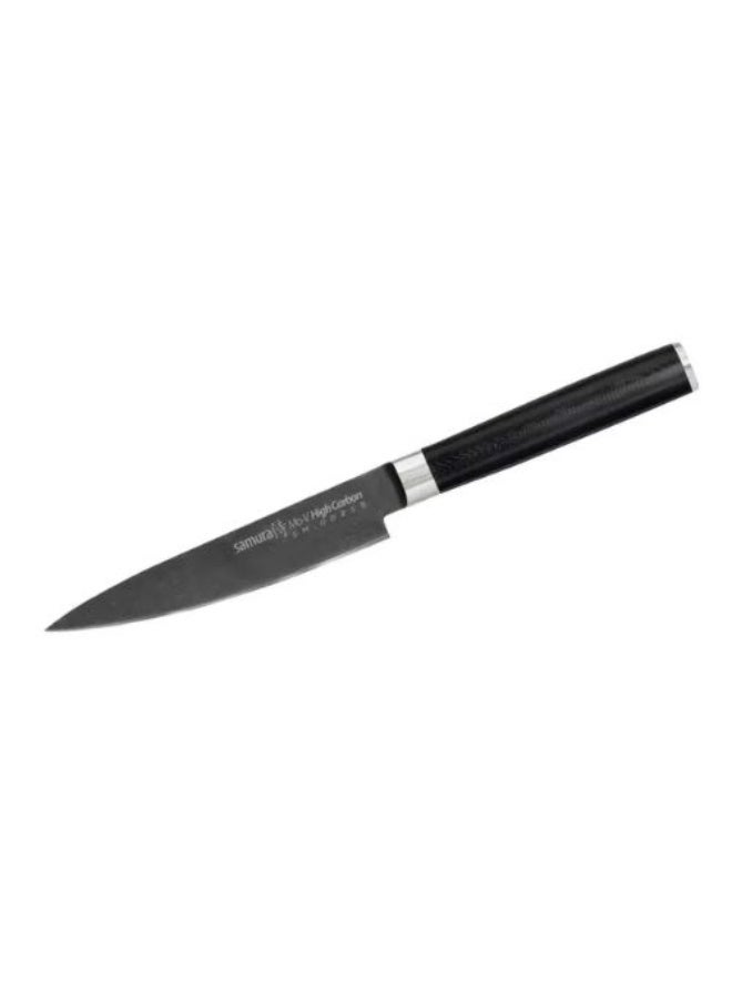 Samura Mo-V Stonewash Kitchen Knife Set, 3-Piece - Japanese AUS-8 Steel - Knives with Ergonomic G-10 Handle - Professional Paring, Utility & Bread Knife in Premium Gift Box - Image 4